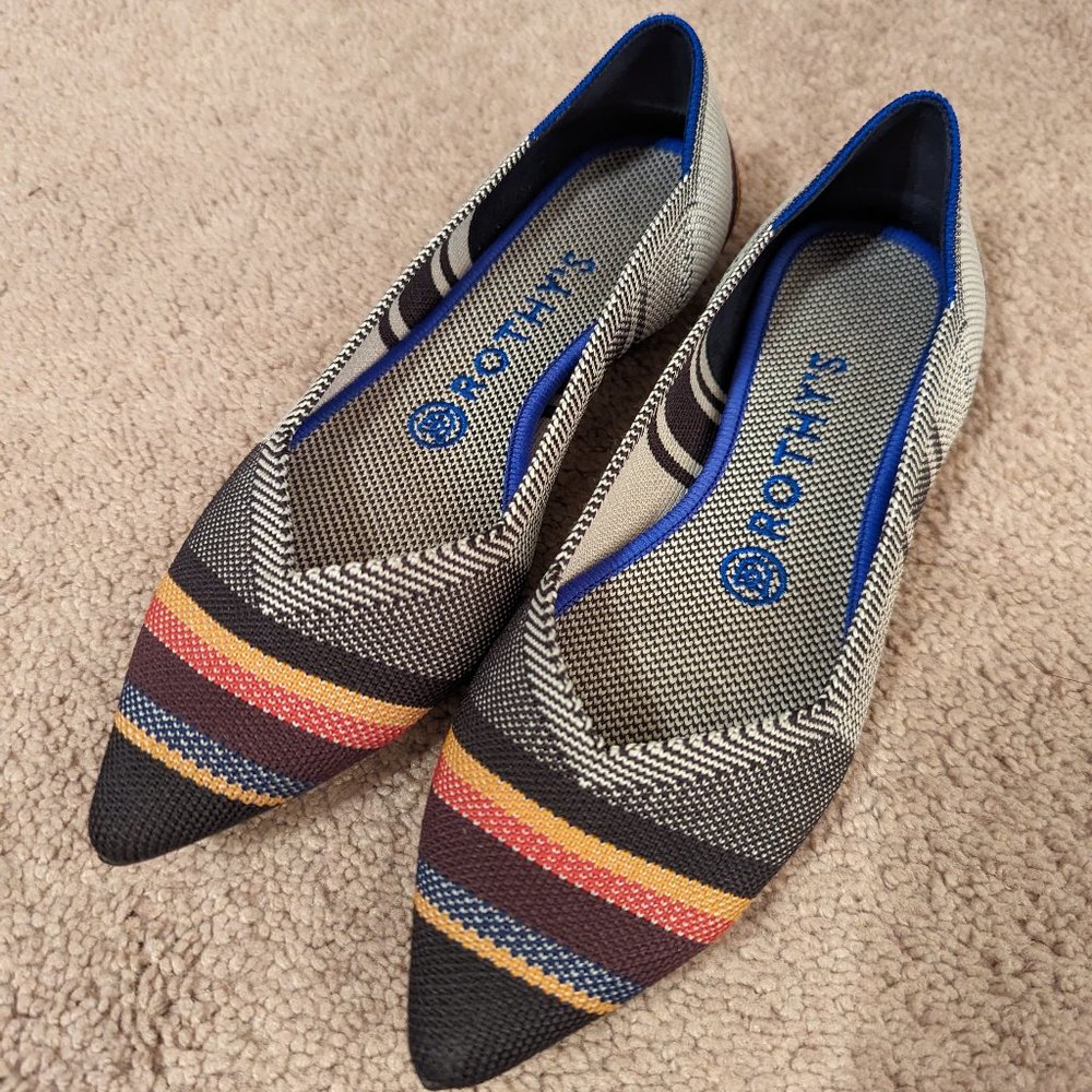 Rothy's inverse stripe point 7.5